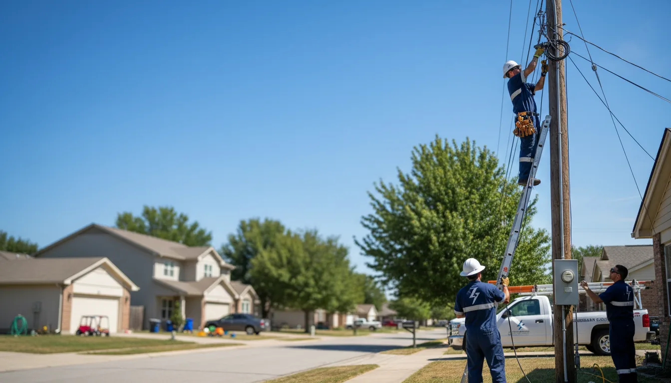 Residential electrician providing installation services in North Babylon, NY